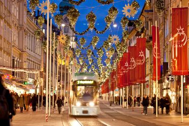 Grazer Herrengasse zu Weihnachten