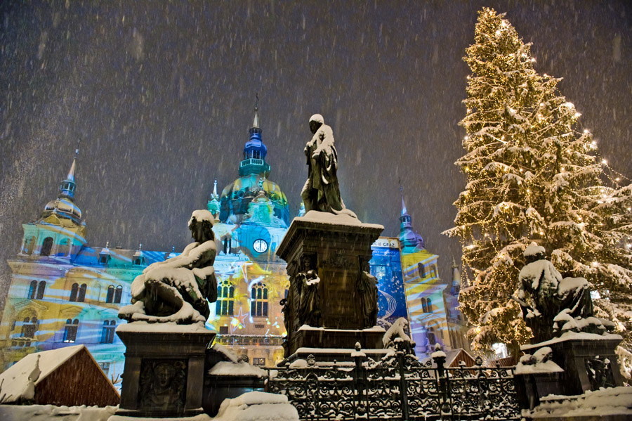 Hauptplatz im Winter, Graz