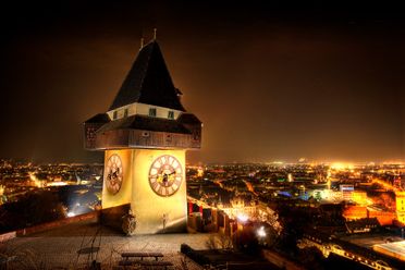 Uhrturm by Night Graz